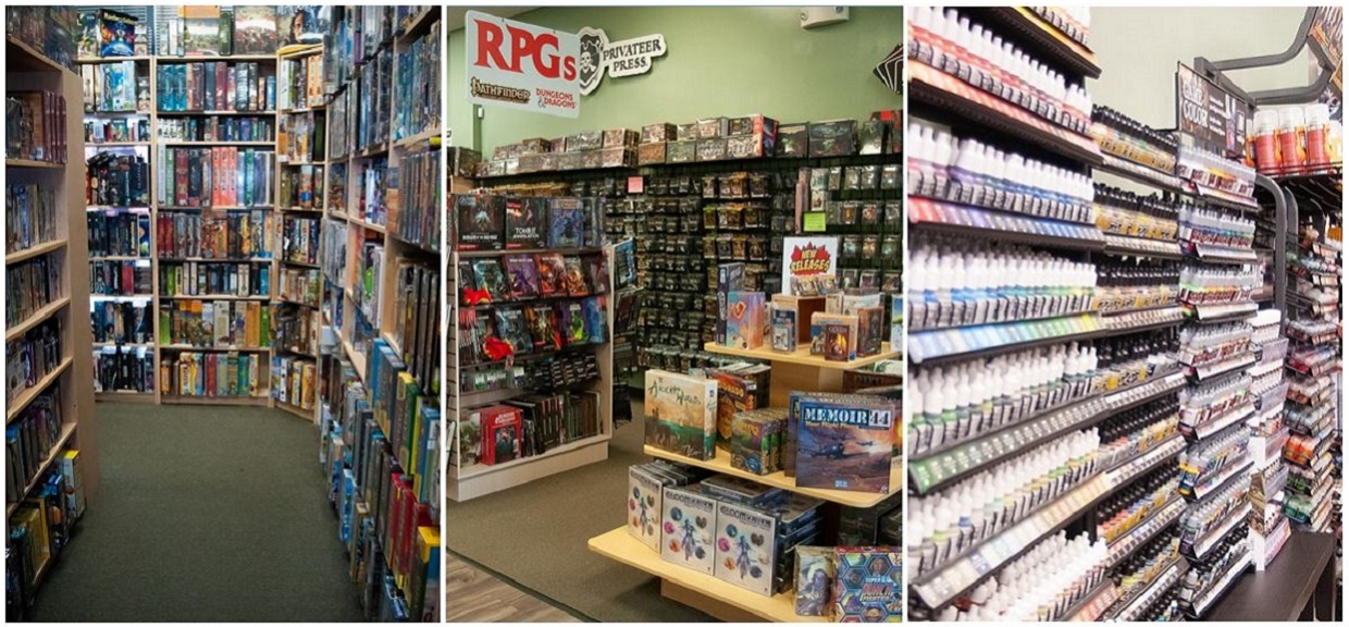 Huzzah Hobbies carries thousands of products, board games, miniatures, paints, terrain, collectible card games and much more!